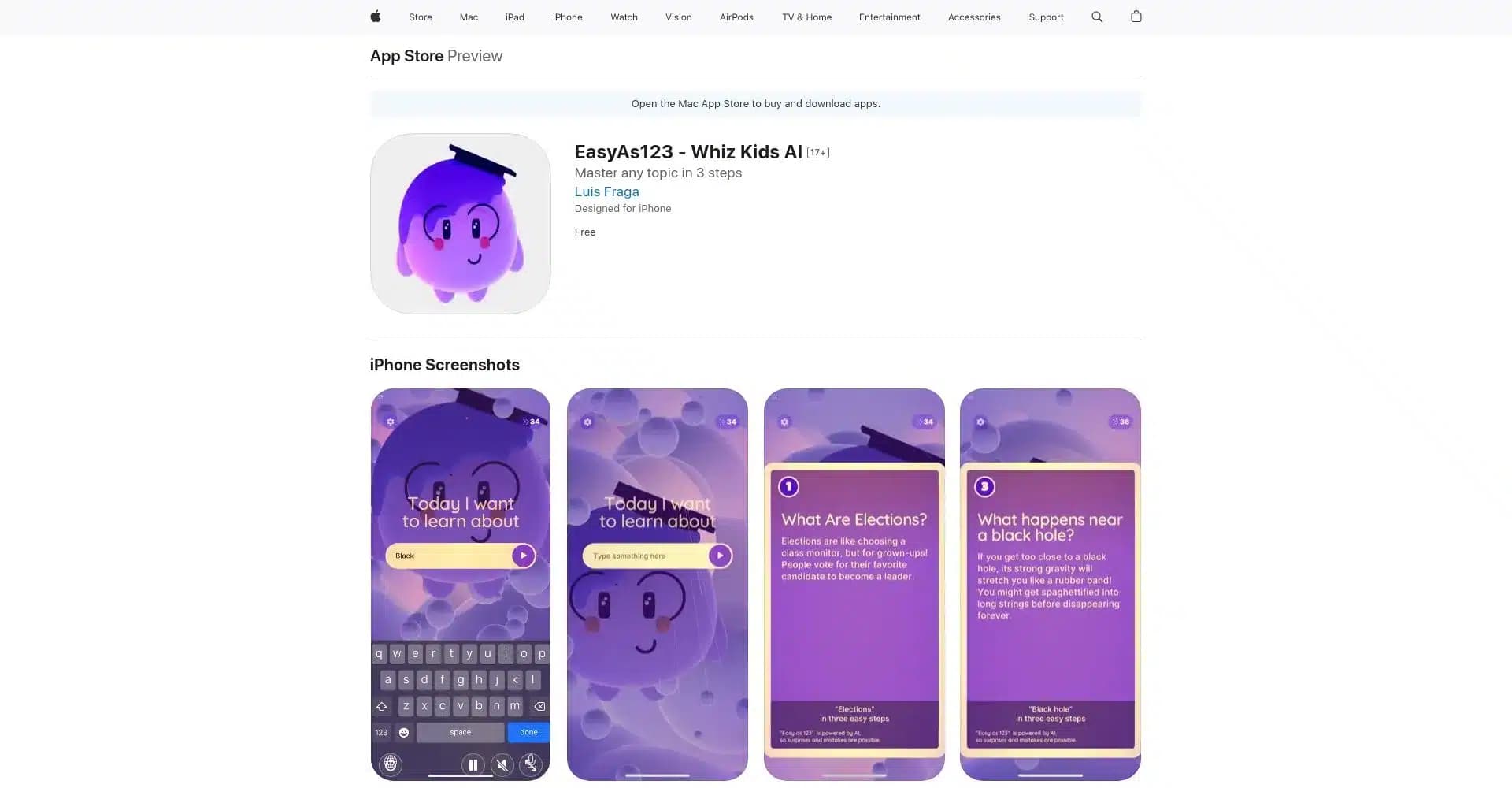 EasyAs123 Whiz Kids AI