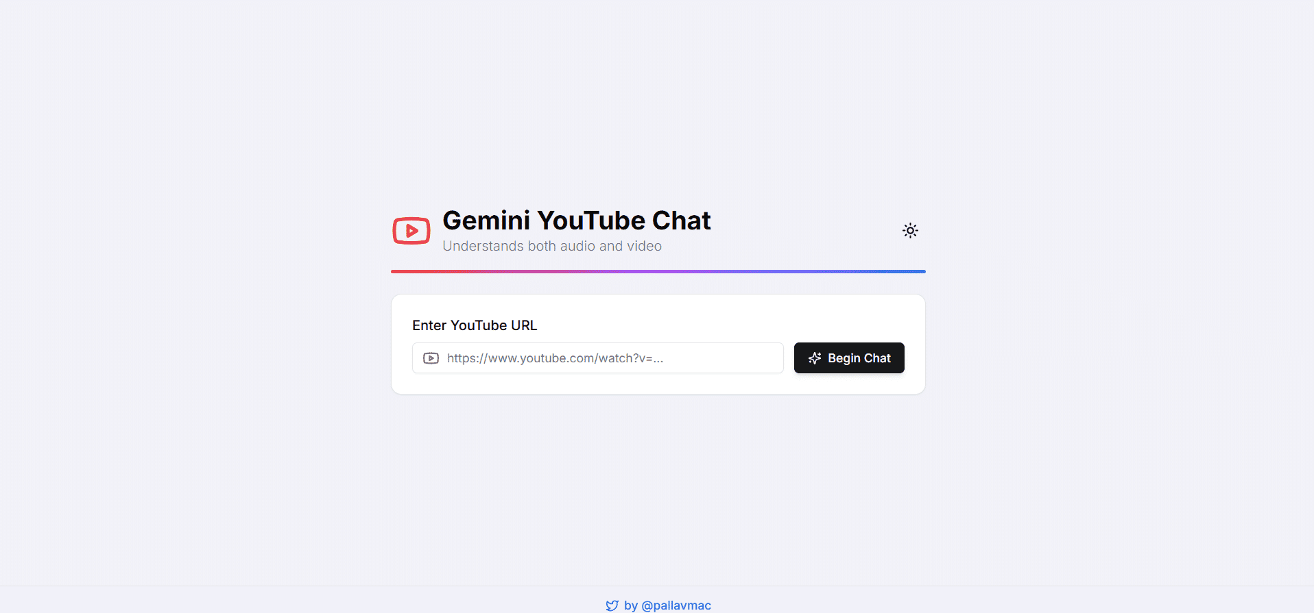 Gemini YouTube Chat