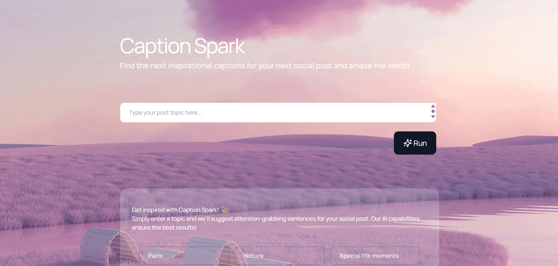 Caption Spark