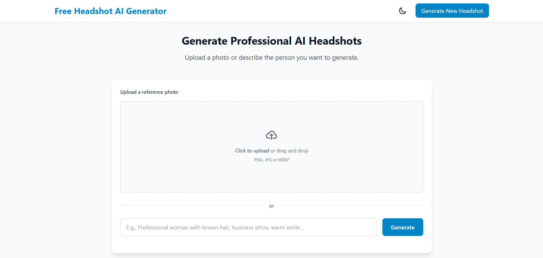 Headshot AI Generator