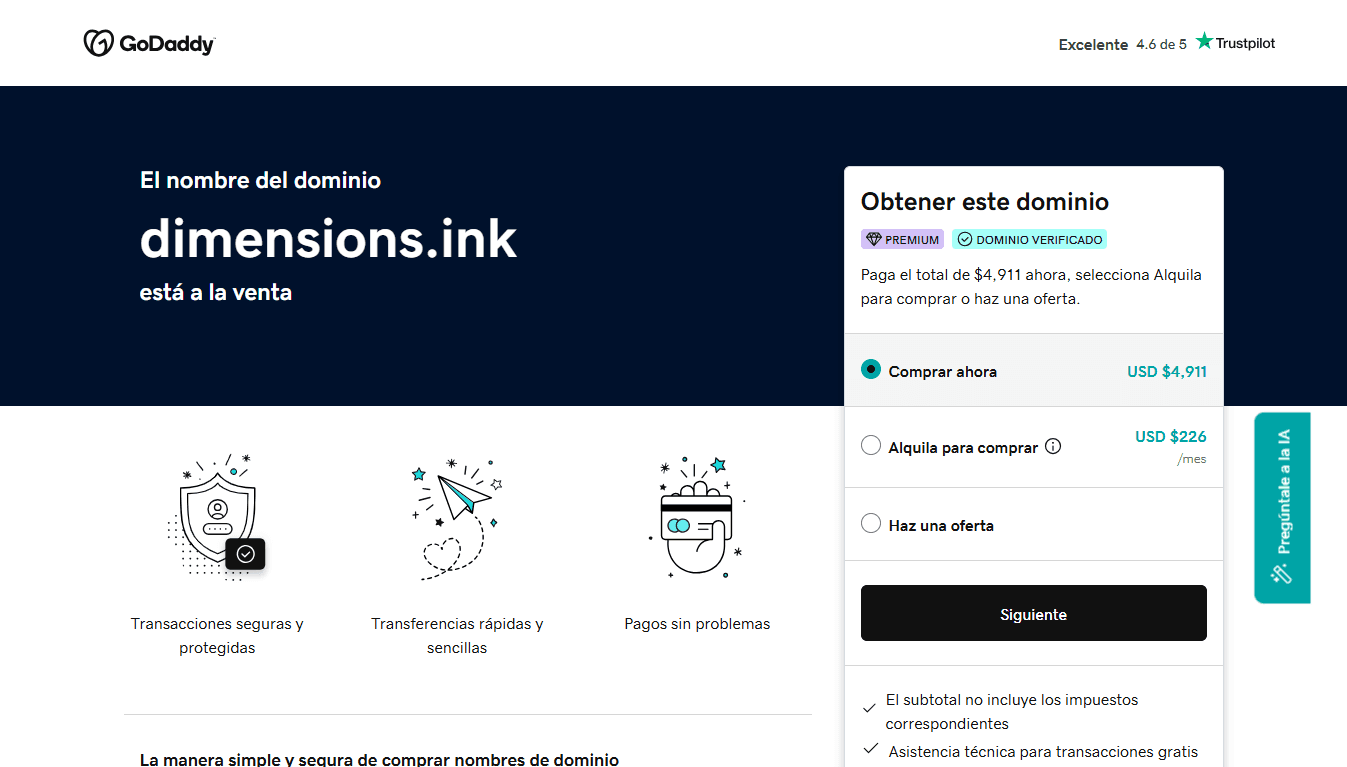 dimensions