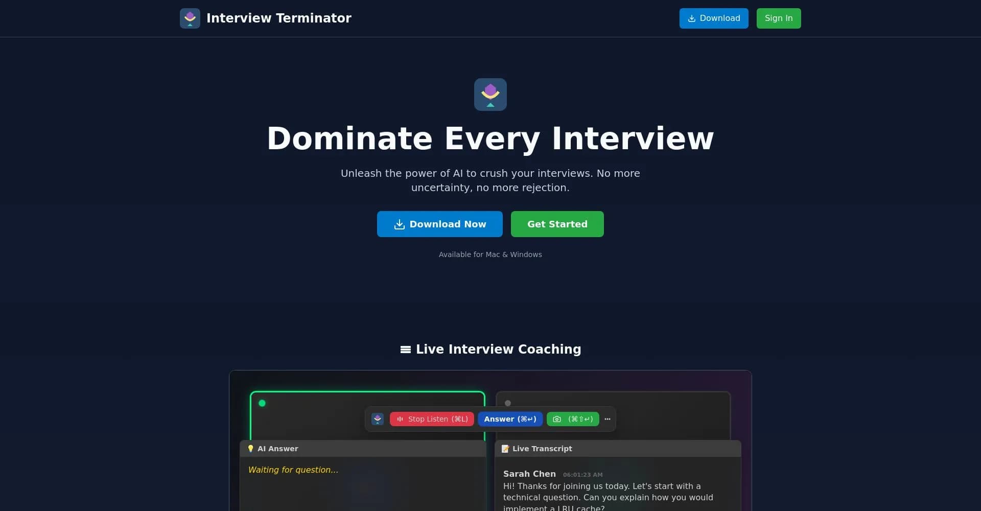 Interview Terminator