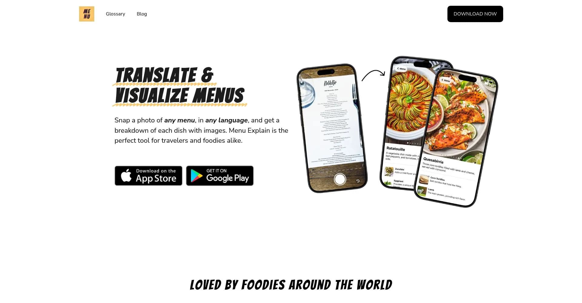 Menu Explain