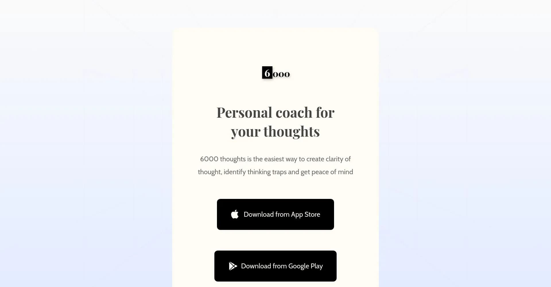 6000 thoughts