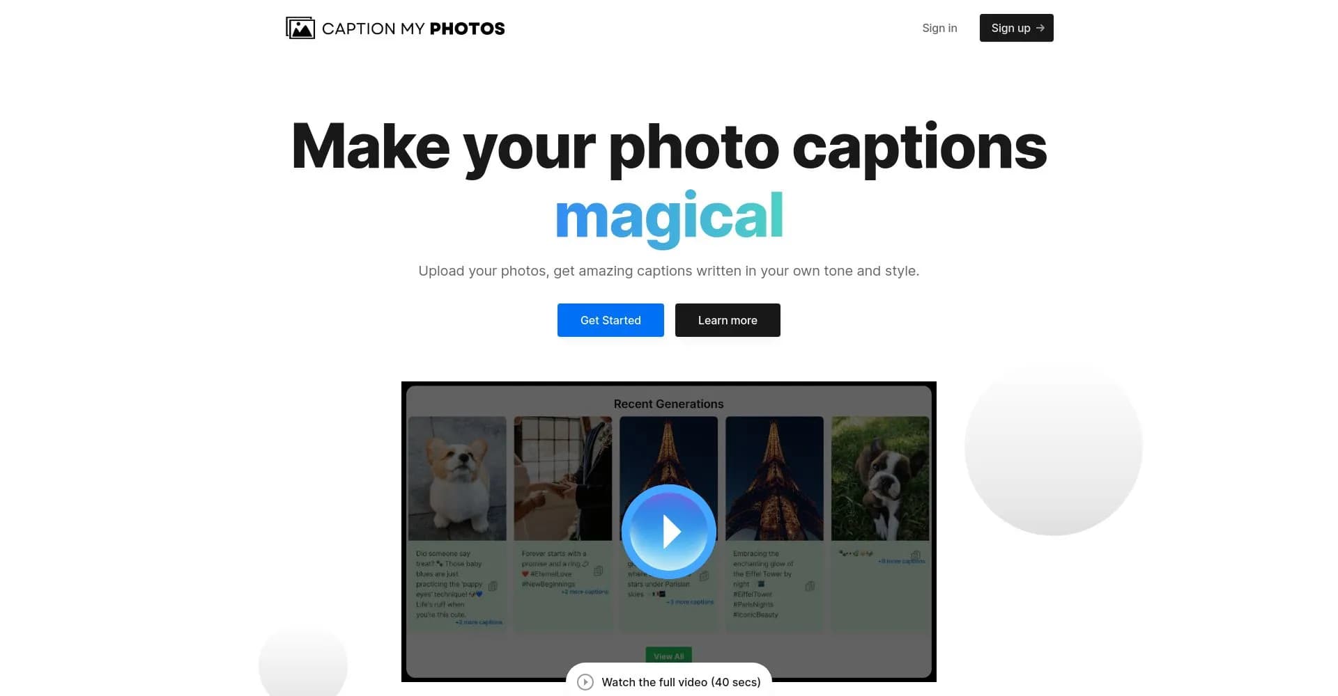 Caption My Photos