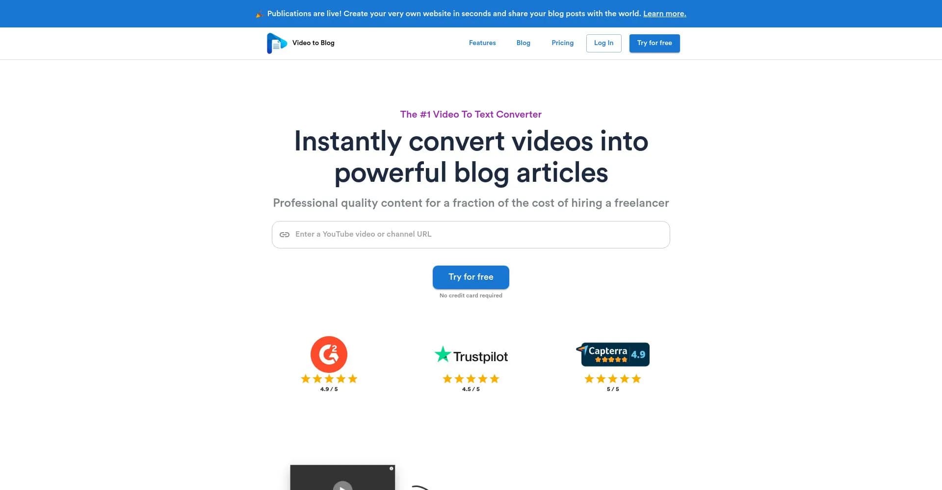 Video To Blog