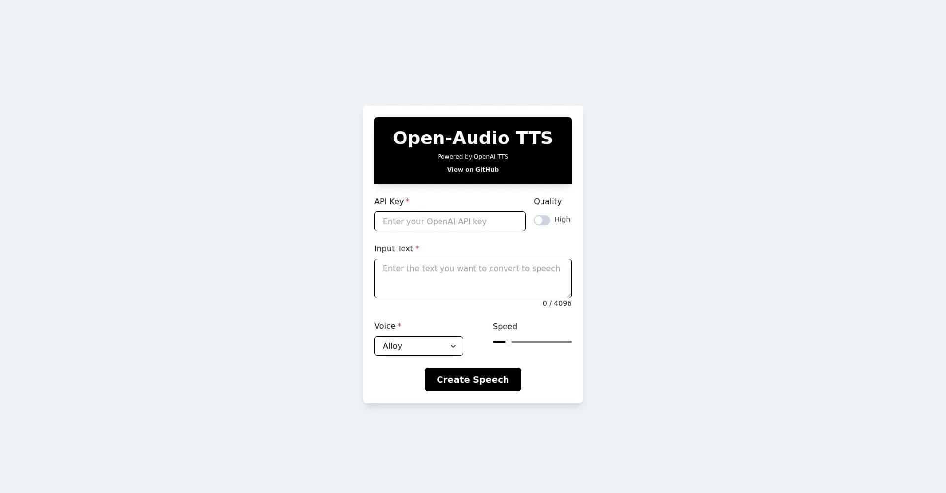 Open-Audio TTS